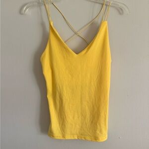NWT GAZE yellow Strappy Women's Top M